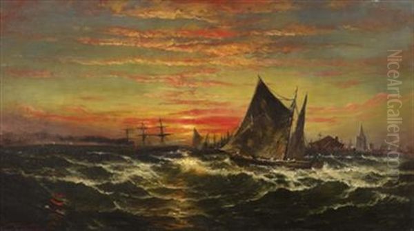 Sunset On The Harbor - view 1
