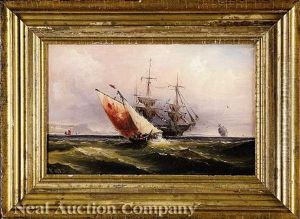 Schooners Off The Coast by James Hamilton