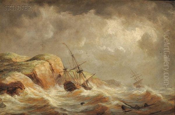 Ships Along A Rocky Coast (+ Ship Ashore; 2 Works) - view 1