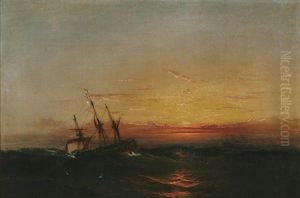 Ships At Sunset Ships At Sunset