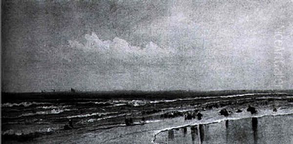 Figures On A Beach - view 1