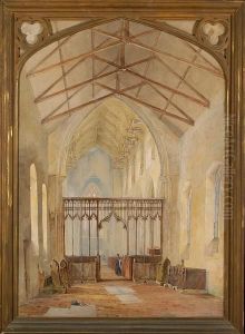 Interior Of South Creake Church, Norfolk by John Edward Bale