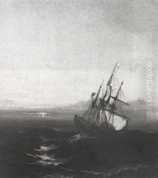 A Ship At Sunset - view 1