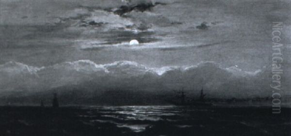 Ships In Moonlight - view 1