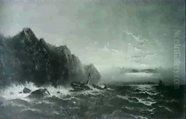 Shipwreck At Sunset - view 1