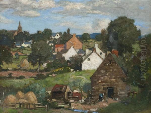A Village, Probably Berwickshire - view 1