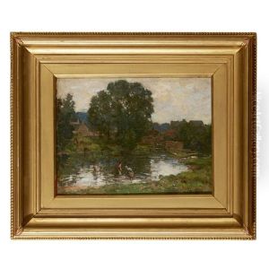 Paddling In A Stream by James Whitelaw Hamilton