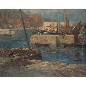 Harbour Scene, Berwick On Tweed by James Whitelaw Hamilton