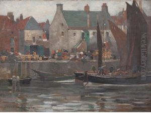 Eyemouth Harbour by James Whitelaw Hamilton
