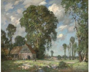 A Surrey Farmstead by James Whitelaw Hamilton