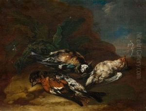 Jagdstillleben Mit Vogeln (pair) by Johann Georg de Hamilton