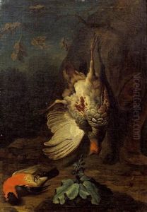 Jagdstillleben by Johann Georg de Hamilton