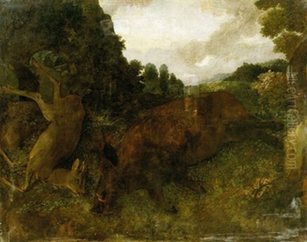 Jagdstillleben Mit Einem Eber - view 1