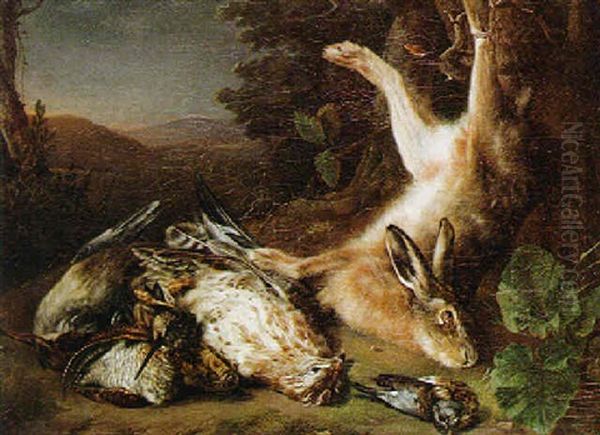 Still Life Of Game In A Wooded Landscape - view 1