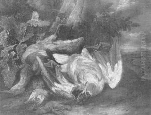 Nature Morte De Chasse Au Col Vert by Johann Georg de Hamilton