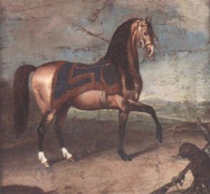 An Arab Hunter In A Landscape by Johann Georg de Hamilton