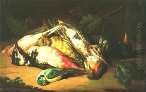 Still Life Of Birds by Johann Georg de Hamilton