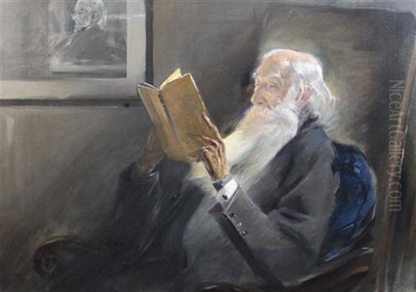 Portrait Of Lord Armistead, Seated Reading A Book - view 1