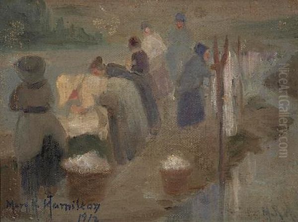 Wash Day, France (sketch) - view 1