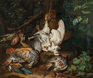 Hunting Still Life With Birds by Philipp Ferdinand de Hamilton