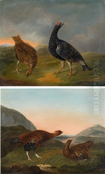 Pendants: Birk- Und Rebhuhner (2 Works) - view 1