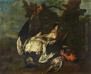 Jagdstillleben Mit Erlegte Singvogeln by Philipp Ferdinand de Hamilton