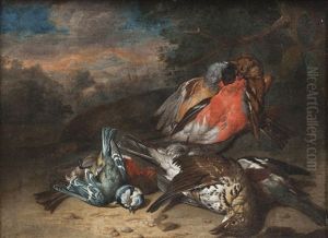 Nature Morte Aux Oiseaux by Philipp Ferdinand de Hamilton