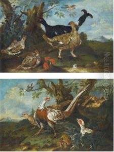 Three Pheasants And A Snipe; Four Black Grouse (pair) Three Pheasants And A Snipe; Four Black Grouse (pair)