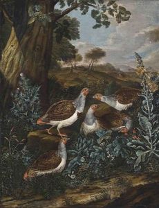 Partridges In A Landscape