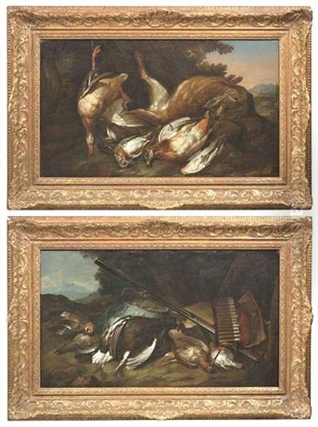 Jagdstilleben Mit Wild Und Geflugel (pair) - view 1