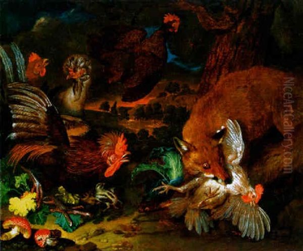 Roka Az Udvarban, 1746 (fox In The Poultry Yard) - view 1