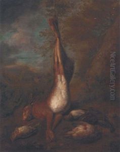 A Dead Hare, A Partridge And Other Game Birds In A Landscape