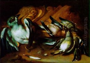 Erlegte Vogel by Philipp Ferdinand de Hamilton