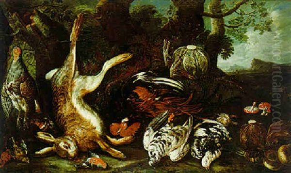 Jagdstilleben In Einer Bewaldeten Sudlichen Landschaft - view 1
