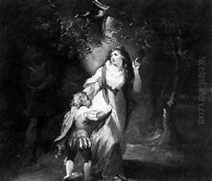 Queen Margaret And The Robbers by William Hamilton