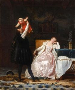L'heureuse Famille by Edouard Jean Conrad Hamman