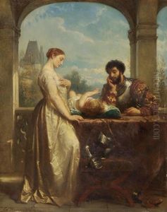 Der Abschied by Edouard Jean Conrad Hamman