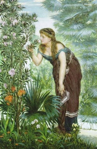 Jonge Vrouw In De Tuin - view 1