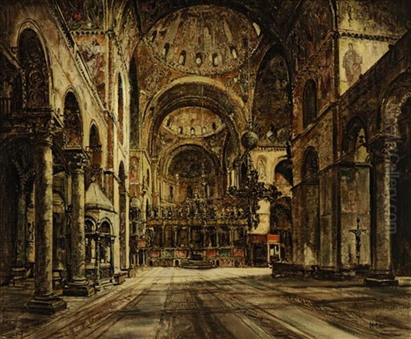 Innenansicht Der Basilika San Marco In Venedig - view 1
