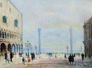 Piazza San Marco In Venice by Otto Hammel