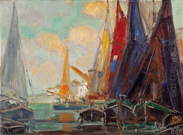 Segelschiffe Im Hafen - view 1