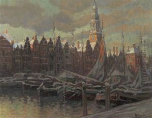 Winter In Amsterdam by Otto Hammel