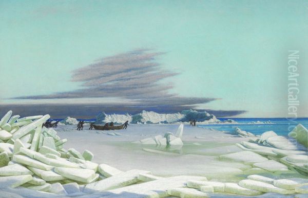 A Hard Winter Day At The Sea Off Fredericia - view 1