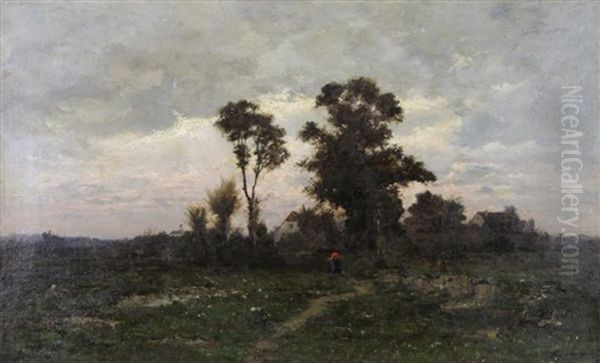 Figure Along Country Path - view 1