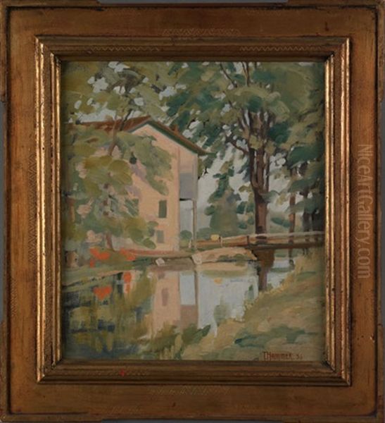 Landscape With House And Brook - view 1