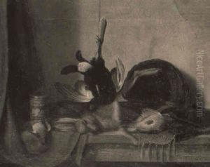 Nature Morte Med Hare Og Fuglevildt