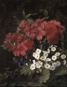 Azalea, Primula, Crocus And Violets Azalea, Primula, Crocus And Violets
