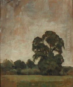 Landscape Near Naer Oxford by Svend Hammershoi