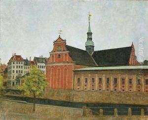 Holmens Kirke, Copenhagen by Svend Hammershoi