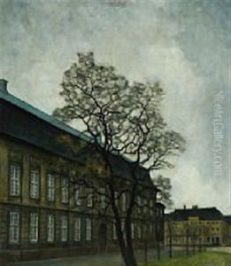 View From Christiansborg Palace In Copenhagen by Svend Hammershoi